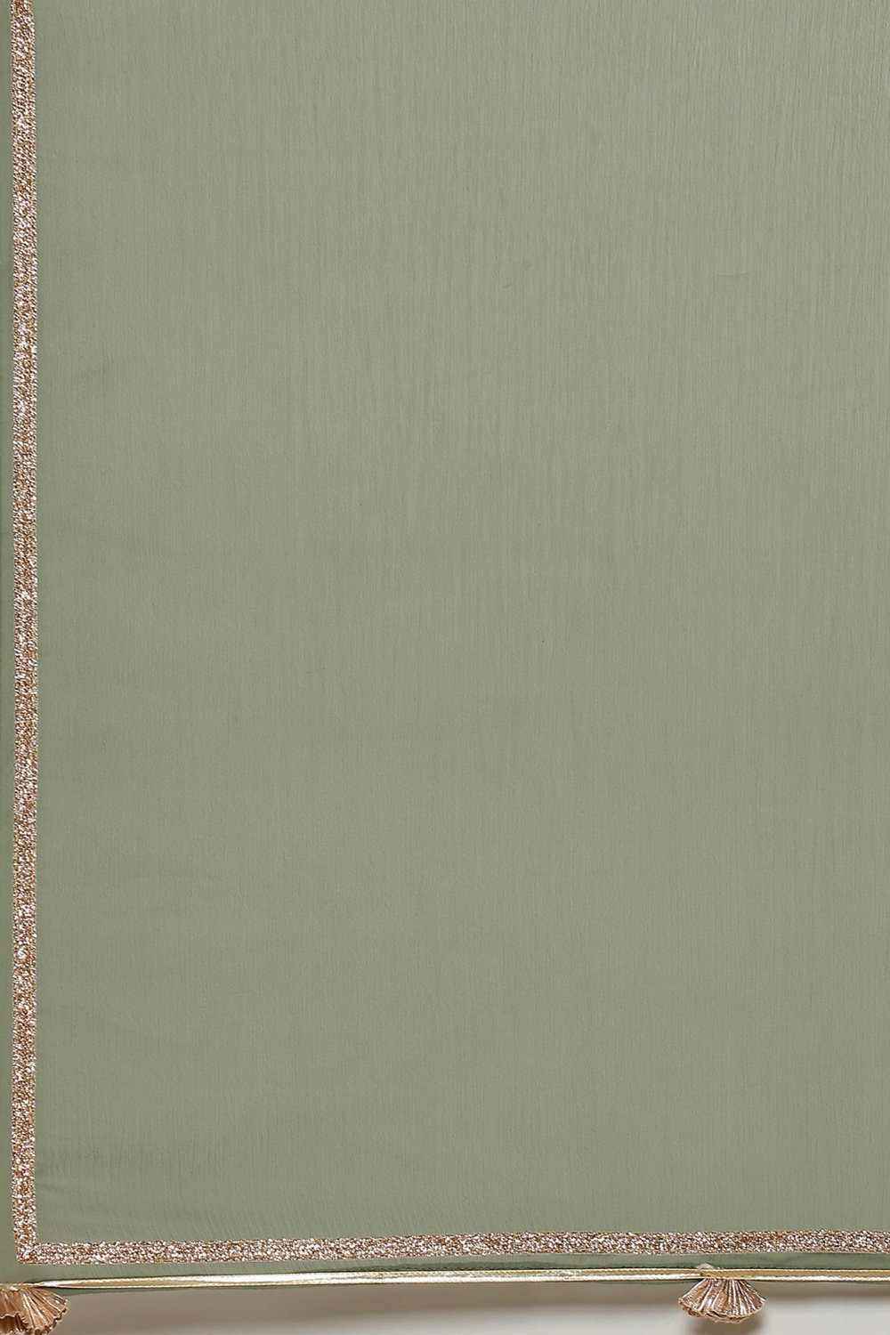 Olive Green Art Silk Straight Suit Set image number 5